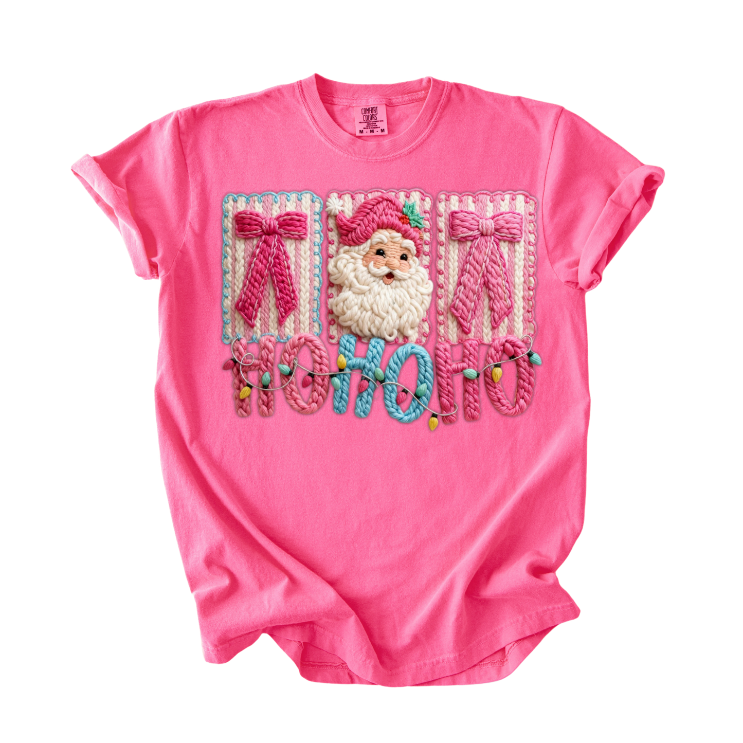 Ho Ho Ho Faux Yarn T-Shirt