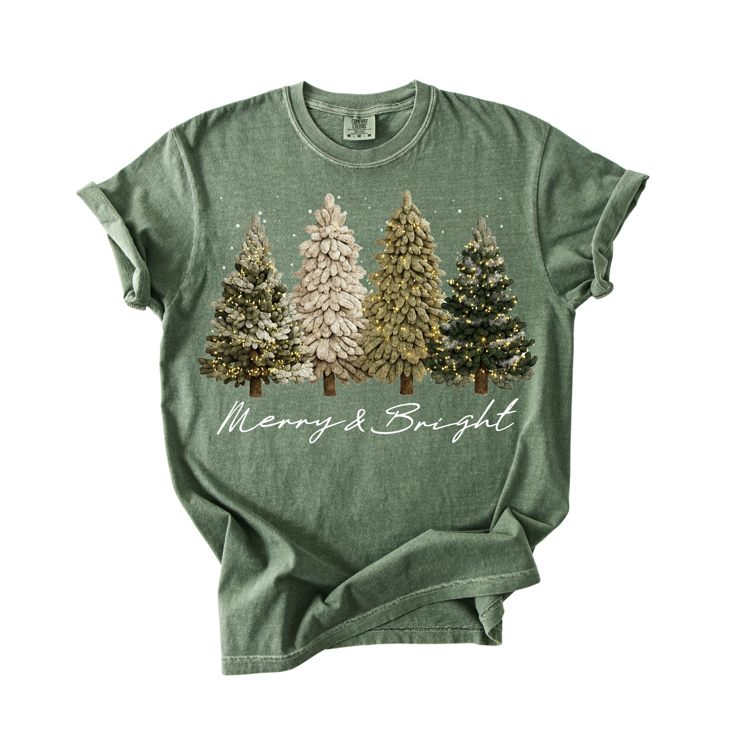 Merry & Bright, Green T-Shirt