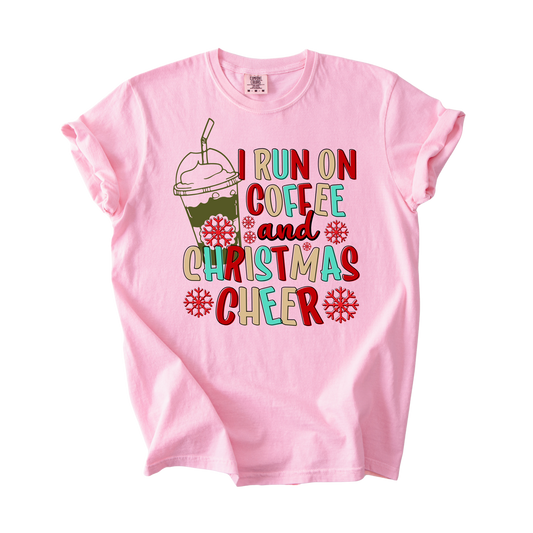 Run On Coffee & Christmas Cheer T-Shirt