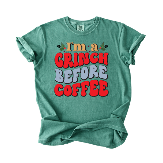 Grinch Before Coffee T-Shirt